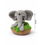 Elefante Muelle Para Salpicadero Coche | Amigurumi Artesanal Pieza Única