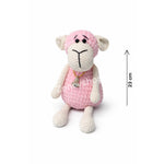 Corderito Amigurumi Rosa Hecho a Mano – Muñeco Artesanal de Crochet