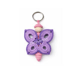 Llavero Mariposa Morada Tejida a Mano – Artesanal y Hecho con Amor