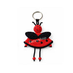 Llavero Mariquita Tejida a Mano – Hecho con Amor